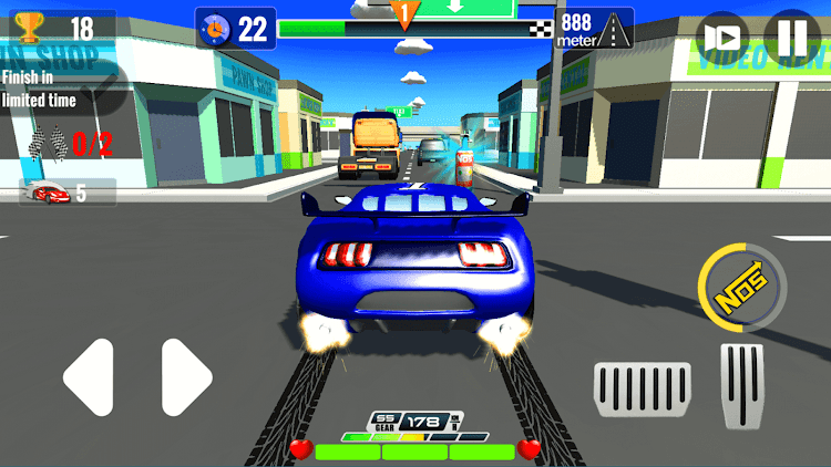 #7. Super Kids Car Racing (Android) By: Beisoft Games