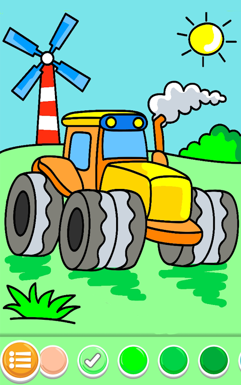 #10. Cars Coloring Book Kids Game (Android) By: GunjanApps Studios