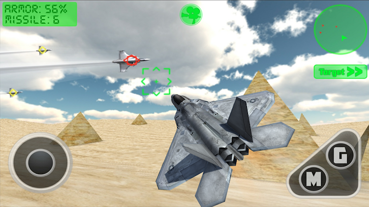 #9. Flight Simulator - F22 Fighter (Android) By: T.A.G.