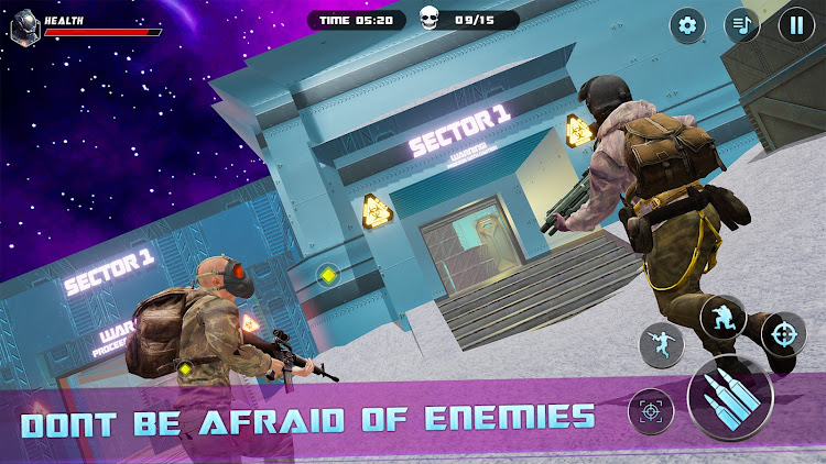 #7. Code of Modern War Gun Shooter (Android) By: Global Action Fire Games