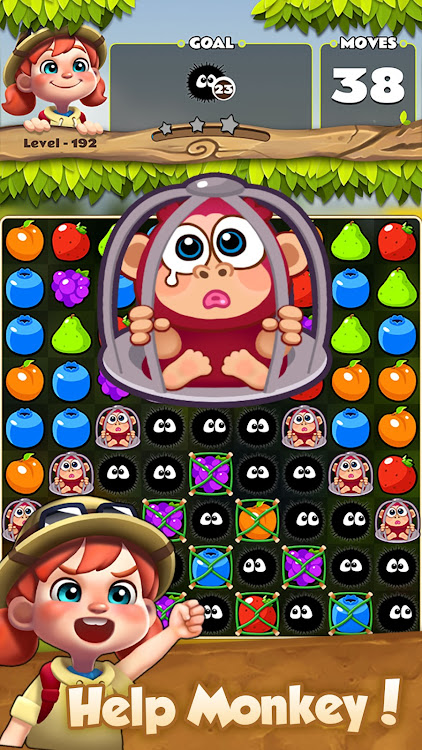 #3. Fruits POP : Match 3 Puzzle (Android) By: SUPERBOX Inc