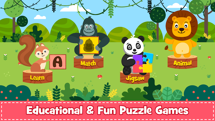 #4. Animal Puzzle & Games for Kids (Android) By: GunjanApps Studios