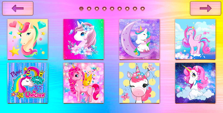 #3. Unicorns Puzzles Game (Android) By: Hairstyle Photo Apps