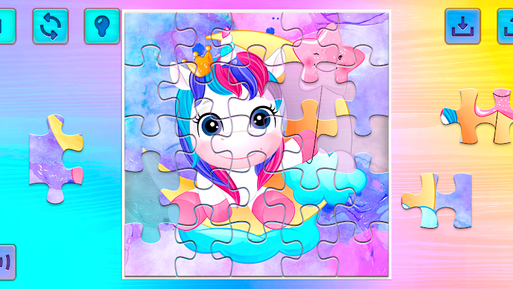 #5. Unicorns Puzzles Game (Android) By: Hairstyle Photo Apps