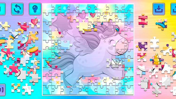 #6. Unicorns Puzzles Game (Android) By: Hairstyle Photo Apps