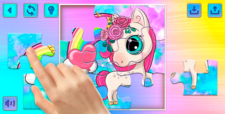 #8. Unicorns Puzzles Game (Android) By: Hairstyle Photo Apps