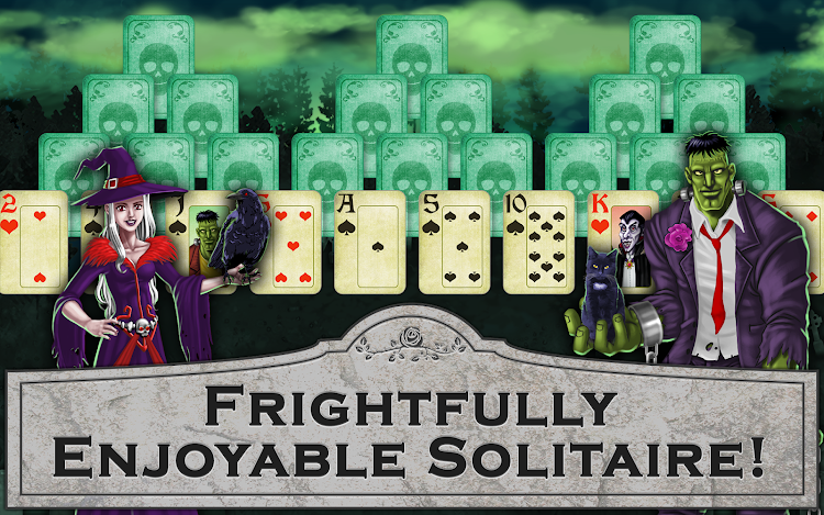 #4. Halloween Tri-peaks Solitaire (Android) By: Glowing Eye Games Limited