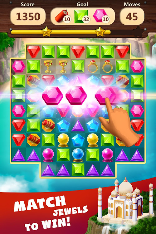 #7. Jewels Planet - Match 3 Puzzle (Android) By: Teskin Games