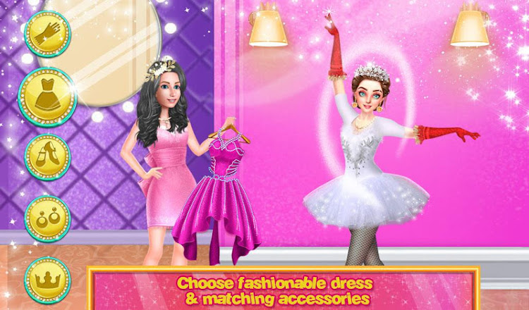 #3. Beautiful Ballerina Girl Salon (Android) By: GameSticky