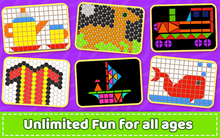 #7. Mosaic Puzzles Art Game Kids (Android) By: GunjanApps Studios