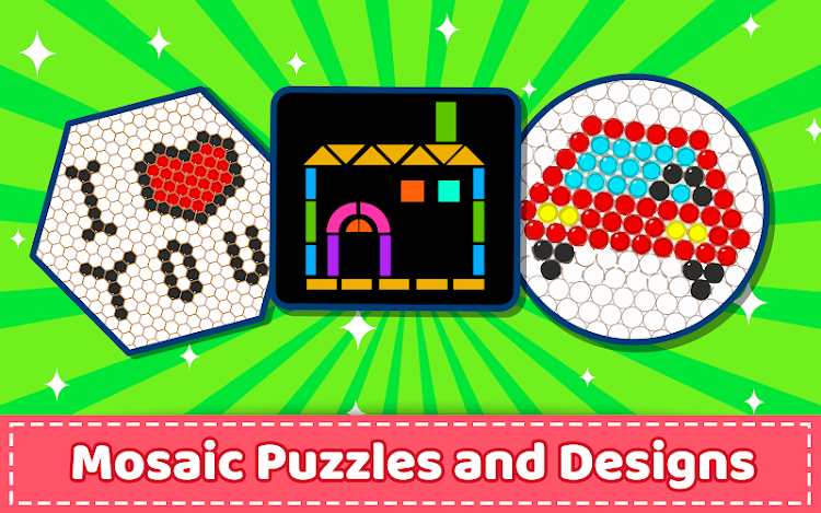 #8. Mosaic Puzzles Art Game Kids (Android) By: GunjanApps Studios