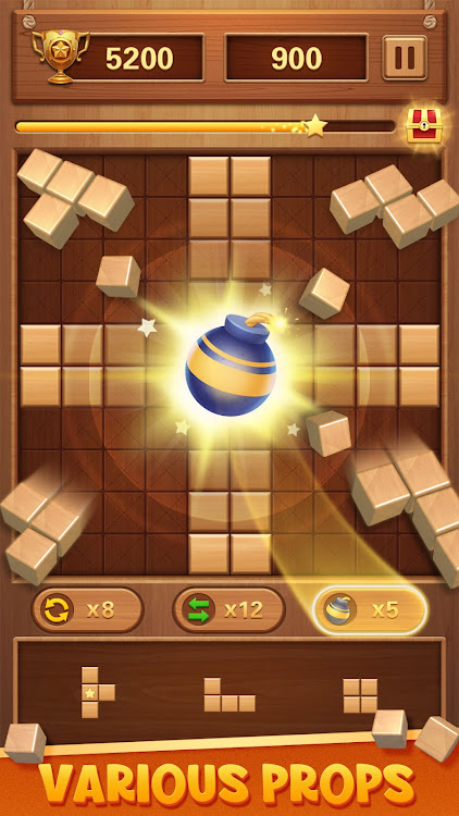 #2. Block Puzzle Wood Blast (Android) By: Wood Puzzle Sudoku Games