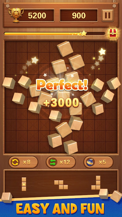 #4. Block Puzzle Wood Blast (Android) By: Wood Puzzle Sudoku Games