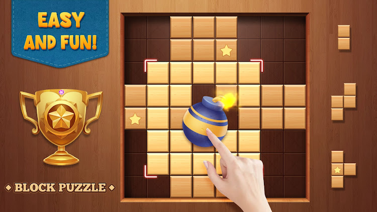 #8. Block Puzzle Wood Blast (Android) By: Wood Puzzle Sudoku Games