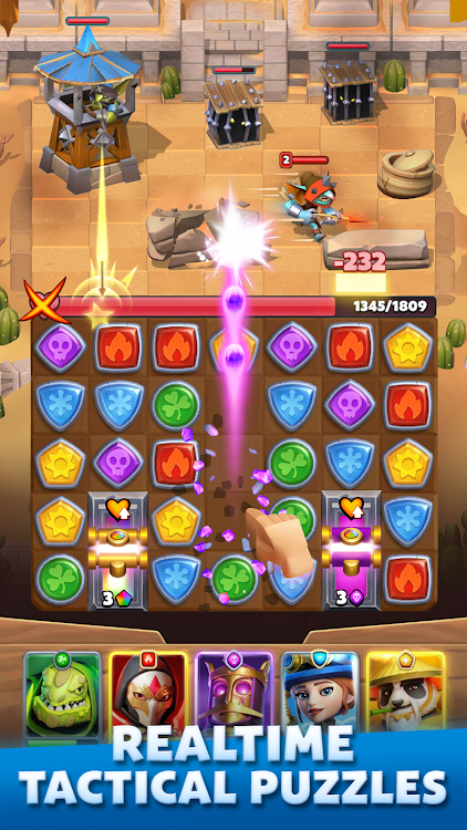 #4. Puzzle Breakers: Champions War (Android) By: RJ Games