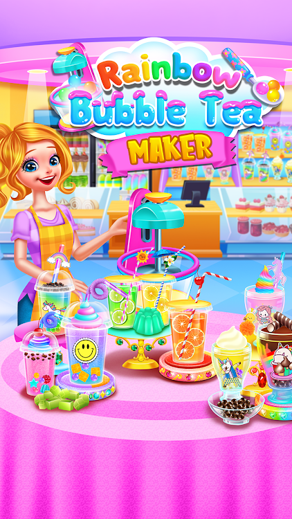 #5. Rainbow Bubble Milk Tea Maker (Android) By: Beansprites LLC