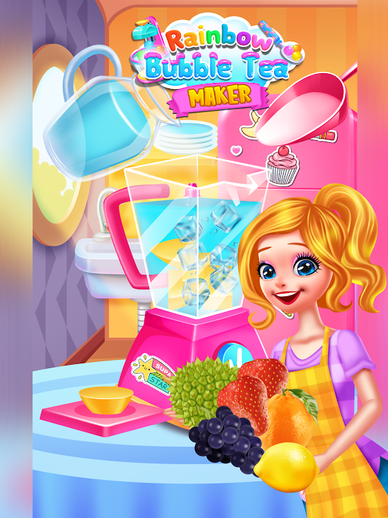 #9. Rainbow Bubble Milk Tea Maker (Android) By: Beansprites LLC