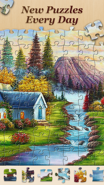 #3. Jigsawscapes® - Jigsaw Puzzles (Android) By: Oakever Games