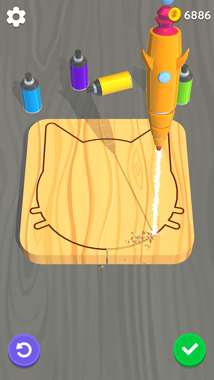 #2. Wood Turning 3D - Carving Game (Android) By: Eliten