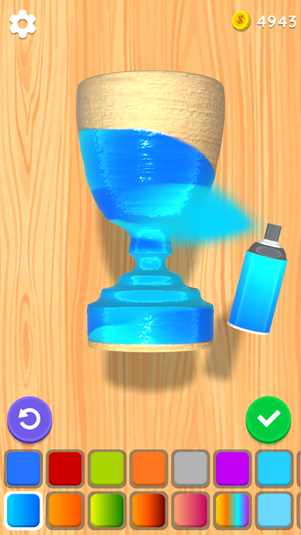 #4. Wood Turning 3D - Carving Game (Android) By: Eliten