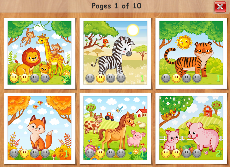 #3. Kids puzzles - 3 and 5 years (Android) By: Mama papa