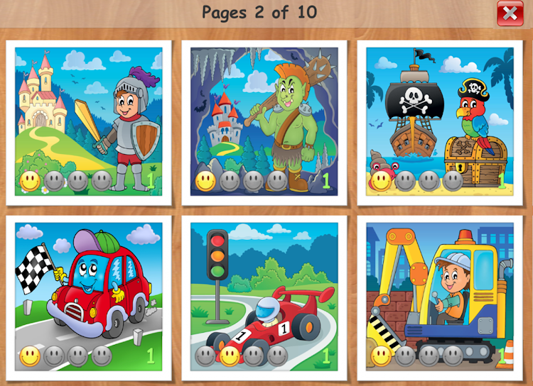 #4. Kids puzzles - 3 and 5 years (Android) By: Mama papa