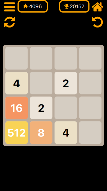 #2. 2048 - number puzzle game (Android) By: Evgeniy Kuklo