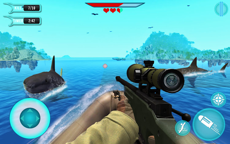 #3. Hunt Wild Shark Simulator (Android) By: Fog Revolution