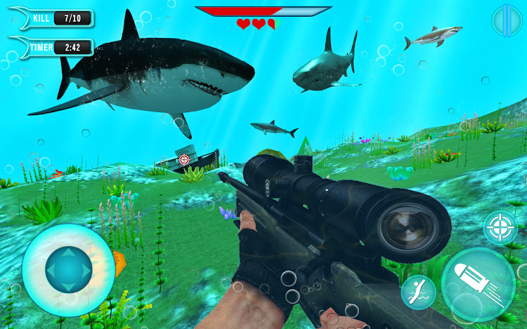 #4. Hunt Wild Shark Simulator (Android) By: Fog Revolution