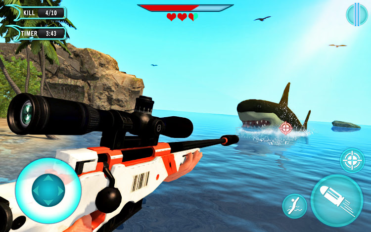 #5. Hunt Wild Shark Simulator (Android) By: Fog Revolution