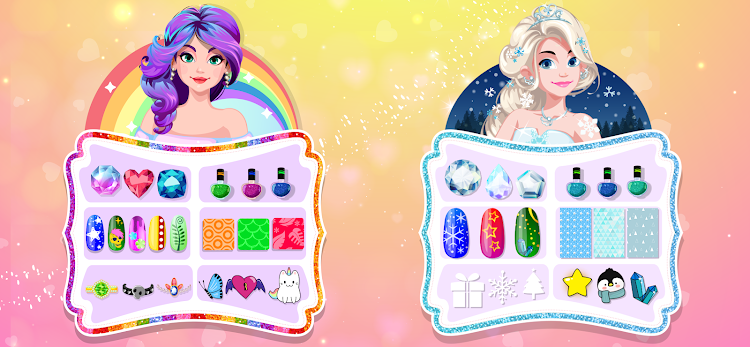 #2. Nail Salon Game Girls Nail art (Android) By: GunjanApps Studios