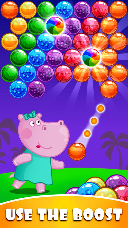 #5. Hippo Bubble Pop Game (Android) By: Hippo Kids Games