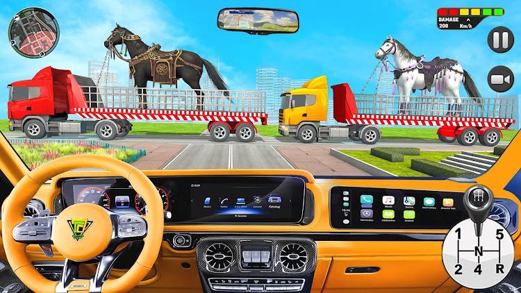 #3. Farm Animals Transporter Truck (Android) By: Contra 3D Games