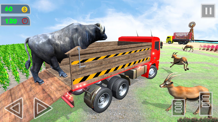 #6. Farm Animals Transporter Truck (Android) By: Contra 3D Games