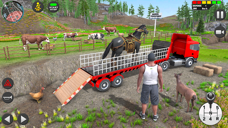 #10. Farm Animals Transporter Truck (Android) By: Contra 3D Games