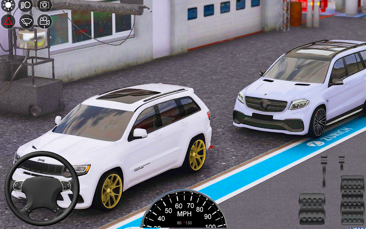 #5. US Prado Car Games Simulator (Android) By: Game Fun Inc