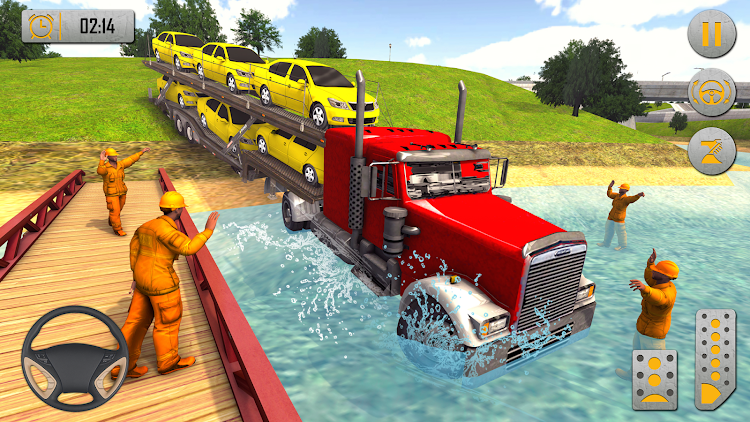 #6. Car Transporter Truck 3D Games (Android) By: Game Wall Studio