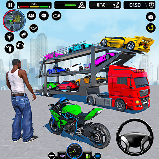 #8. Car Transporter Truck 3D Games (Android) By: Game Wall Studio