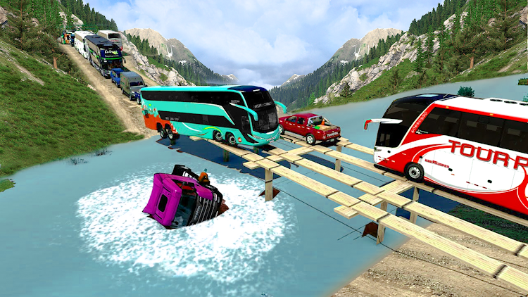 #2. Bus Simulator : Death Road (Android) By: BladePoint Game Studio