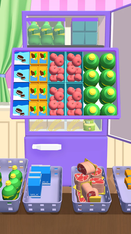 #4. Fill Up Fridge：Organizing Game (Android) By: GameLord 3D