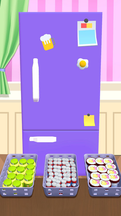 #6. Fill Up Fridge：Organizing Game (Android) By: GameLord 3D