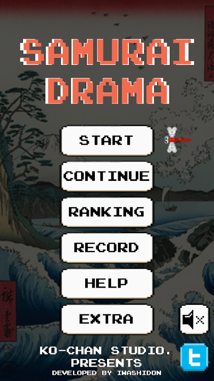 #6. Samurai Drama(Pixel art game) (Android) By: Ko-chan Studio.