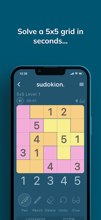 #5. Sudokion (Android) By: Muddled Puzzles Ltd