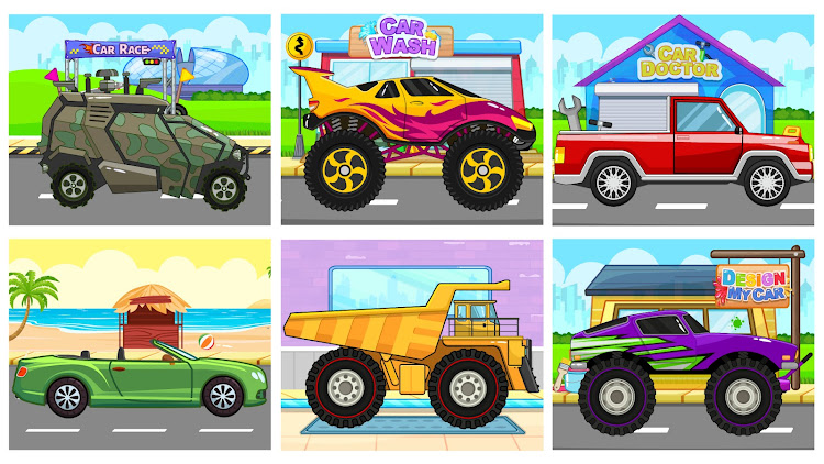 #10. Car Wash & Race Games for Kids (Android) By: GunjanApps Studios