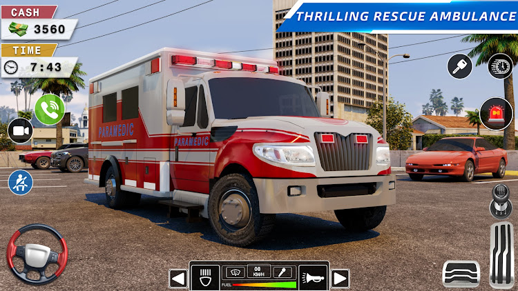 #2. Rescue Ambulance Simulator 3D (Android) By: Gaming Engine