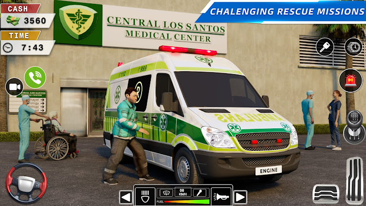 #3. Rescue Ambulance Simulator 3D (Android) By: Gaming Engine