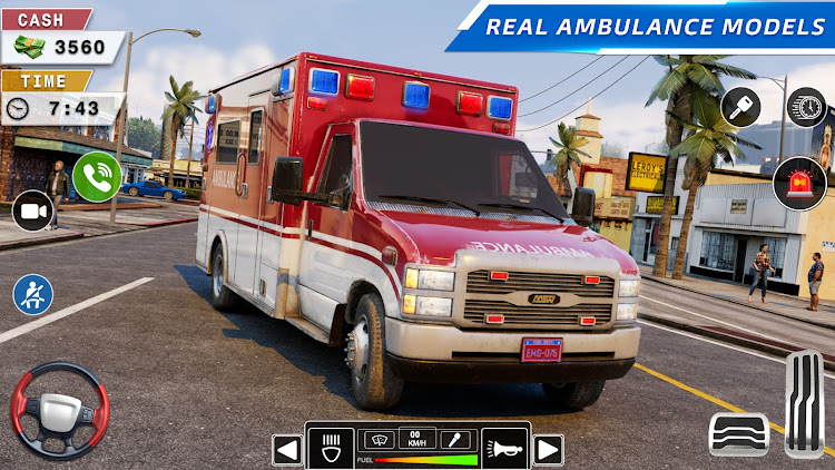 #4. Rescue Ambulance Simulator 3D (Android) By: Gaming Engine