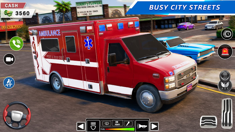 #6. Rescue Ambulance Simulator 3D (Android) By: Gaming Engine