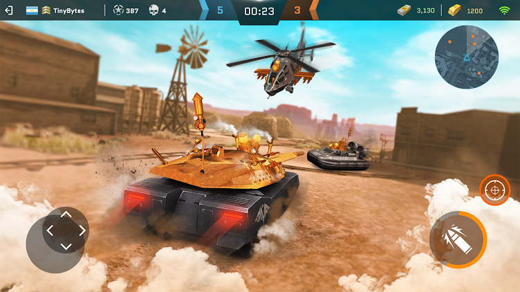 #6. Massive Warfare: Tanks PvP War (Android) By: TinyBytes