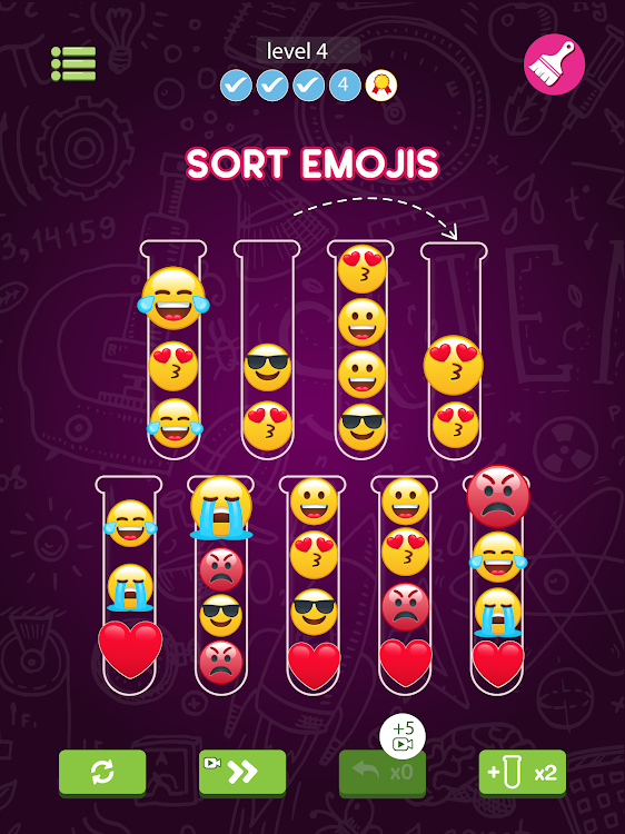 #10. Emoji Sort: Sorting Games (Android) By: Puzzle Go